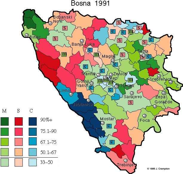 Politicka Mapa Bosne i Hercegovine